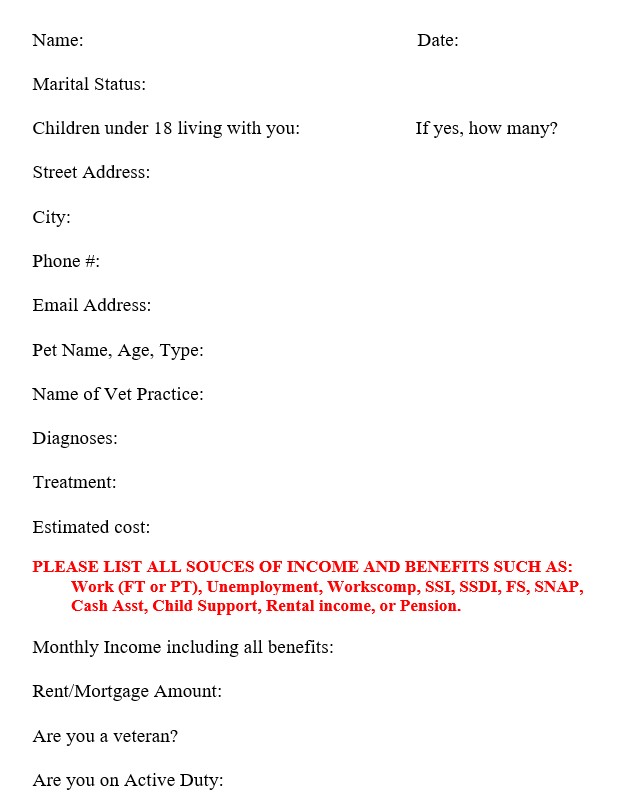 Application questions